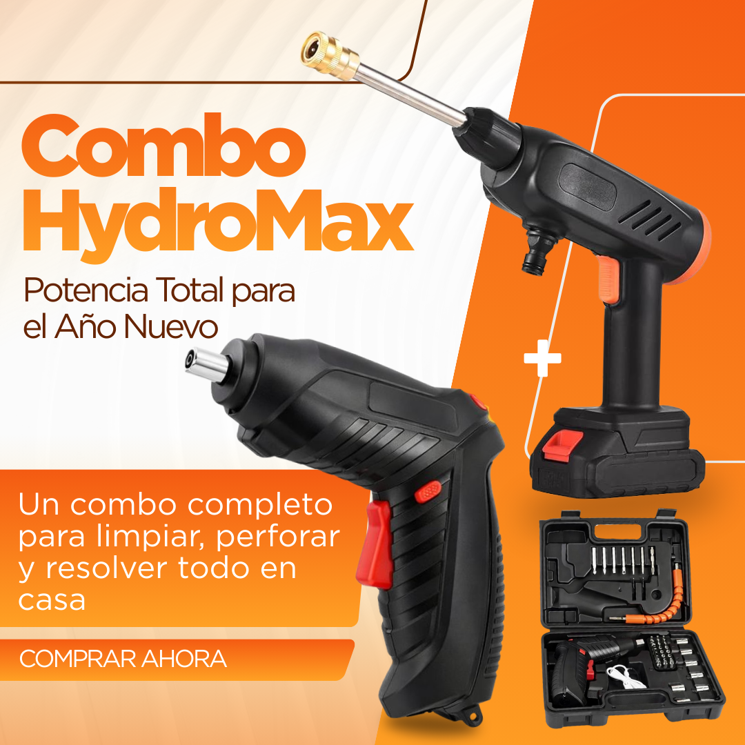 🔥 COMBO AÑO NUEVO: Hidrolavadora HydroMax +  Mini Destornillador de REGALO (Últimas Unidades)