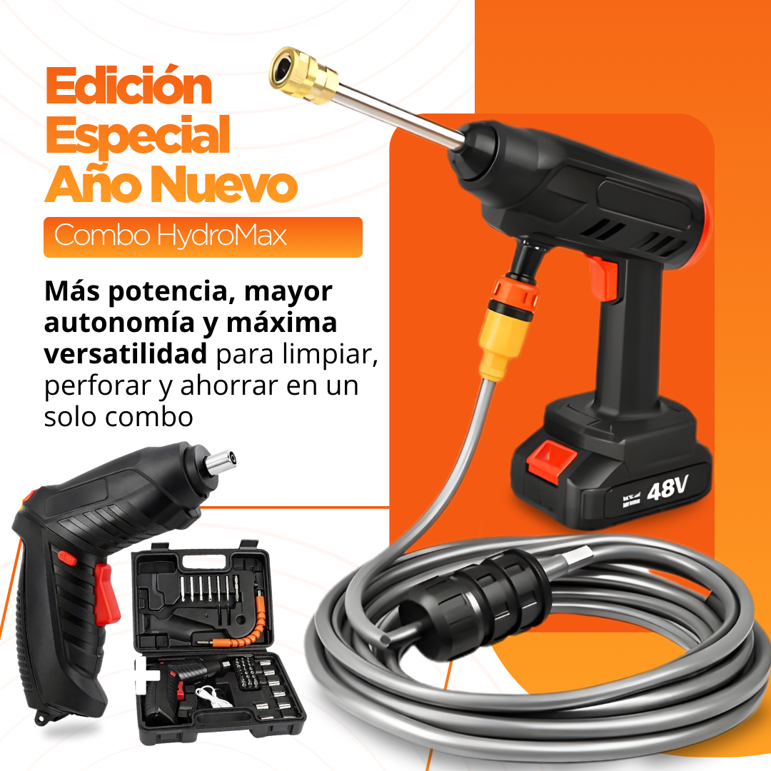 🔥 COMBO AÑO NUEVO: Hidrolavadora HydroMax +  Mini Destornillador de REGALO (Últimas Unidades)