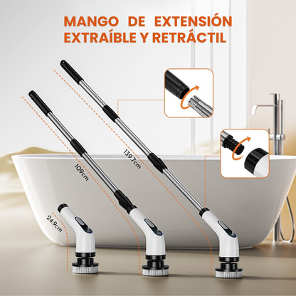 GiroClean - Cepillo Eléctrico | Limpieza Profunda | 9 en 1 Multifuncional