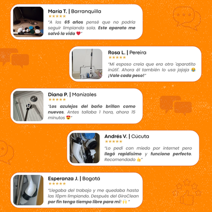 GiroClean - Cepillo Eléctrico | Limpieza Profunda | 9 en 1 Multifuncional